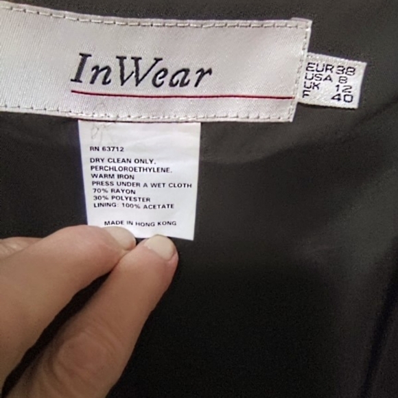 InWear, Dark grey, shorts/skirt, double breasted, front button closure - Picture 8 of 16